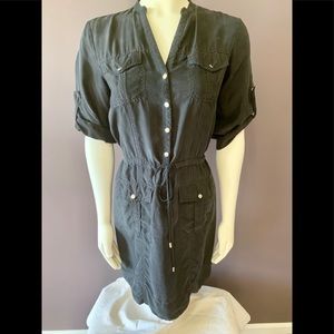 MK Michael Kors black, 100% silk dress.